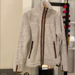Cozy grey LL Bean zip-up